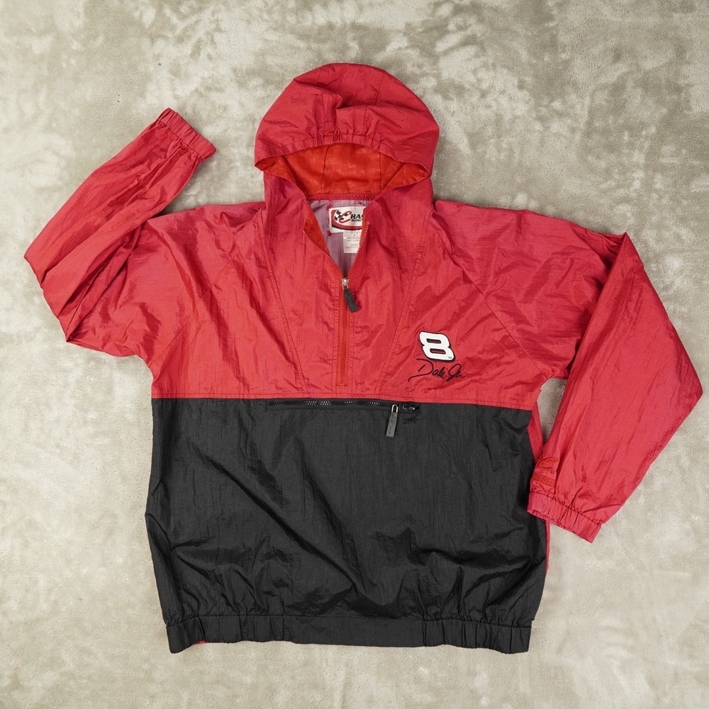 Chase Authentics Vintage Dale Jr. #8 Windbreaker Pullover‎ Men's Small Racing